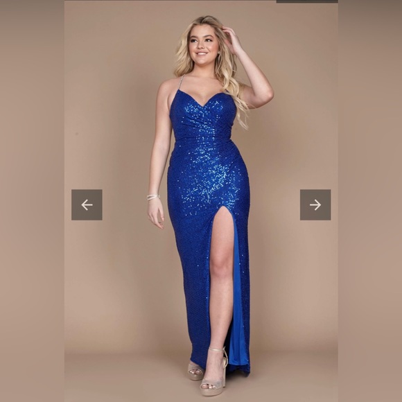 Dylan & Davids Long Formal Fitted Sequin Prom Dress - Picture 8 of 8